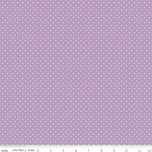Swiss Dot Lavender Yardage for Riley Blake Designs C670-125 - PRICE PER 1/2 YARD