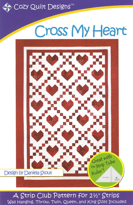 Cross My Heart Pattern by Daniela Stout with Cozy Quilt Designs