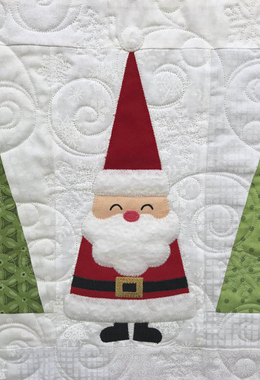 Santa in the Trees Paper Pattern