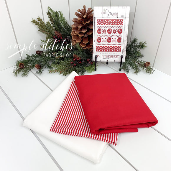 Winterberry Quilt Kit - Red