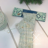 Aqua Double Point Knitting Needle Case - made by Myra