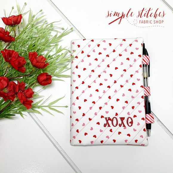 XOXO Notebook with Cover - Made by Janette