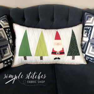 Santa in the Trees Pillow Kit