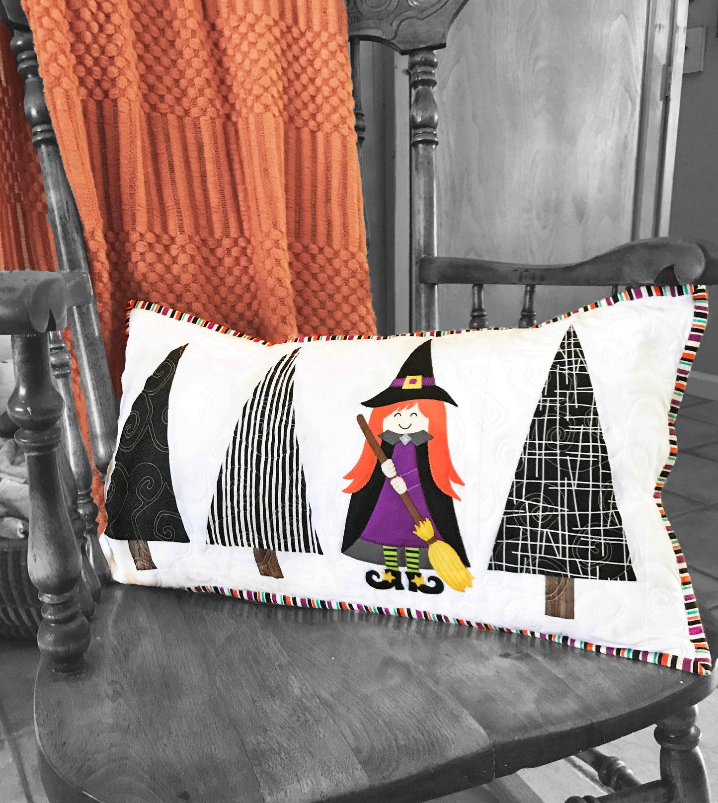 Little Witch in the Trees Pillow Kit