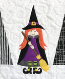 Little Witch in the Trees Pillow Paper Pattern.