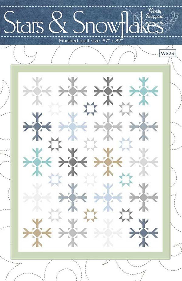 Stars and Snowflakes Paper Pattern by Wendy Sheppard