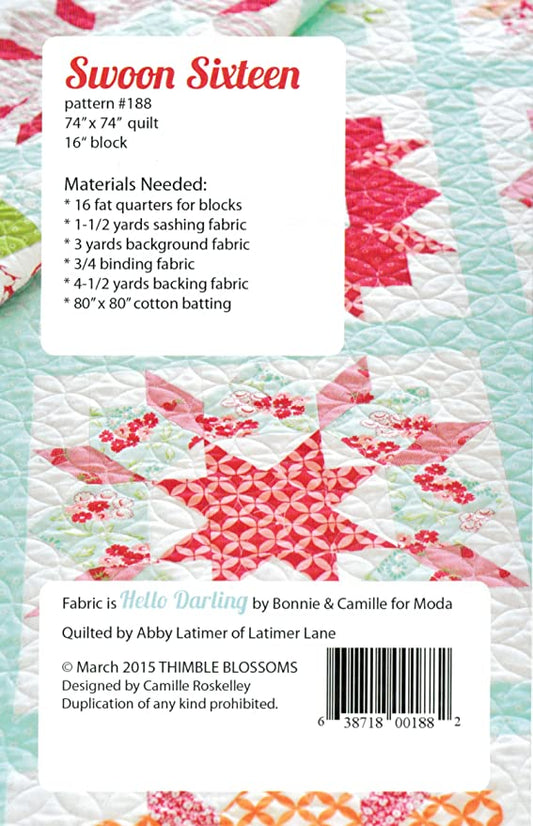 Swoon Sixteen Quilt Pattern by Camille Roskelley